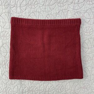 Flat White Skirt Crimson Knit Wool Boucle Knit Mini / Women's XL